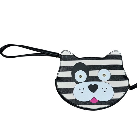 Betsey Johnson Handbags - BETSEY JOHNSON LOVE BETSEY KITTY FACE WRISTLET NEW WOT